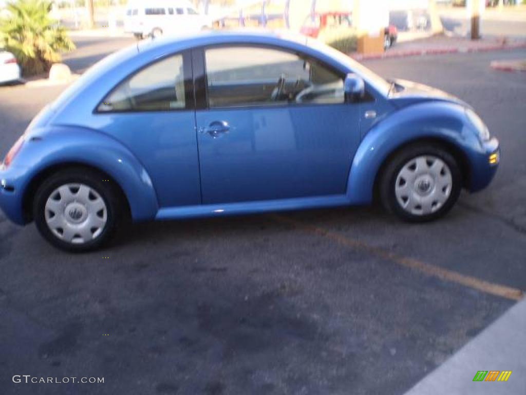 1999 New Beetle GL Coupe - Bright Blue Metallic / Cream photo #8