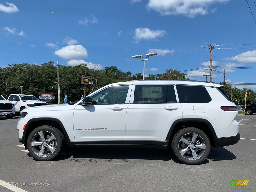 Bright White 2021 Jeep Grand Cherokee L Limited 4x4 Exterior Photo #142860602