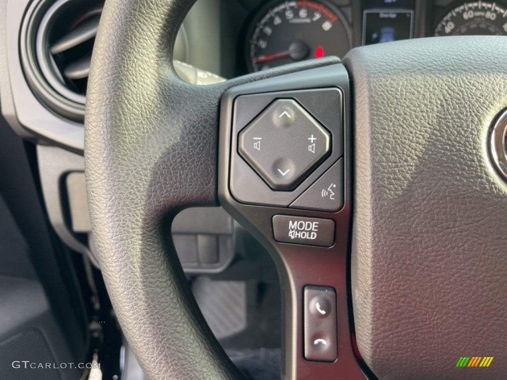 2021 Toyota Tacoma SR5 Double Cab Cement Steering Wheel Photo #142861341