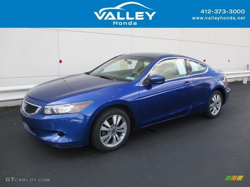 2008 Accord EX-L Coupe - Belize Blue Pearl / Ivory photo #1