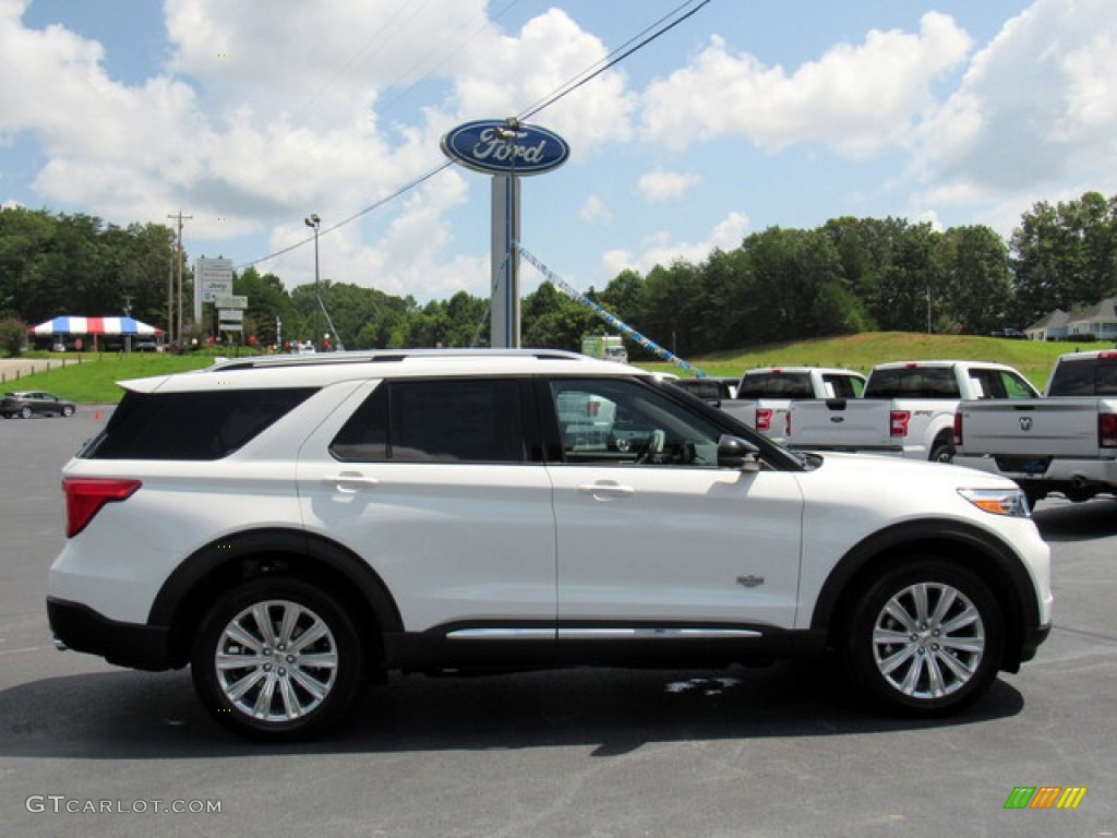 Star White Metallic Tri-Coat 2021 Ford Explorer King Ranch 4WD Exterior Photo #142862467