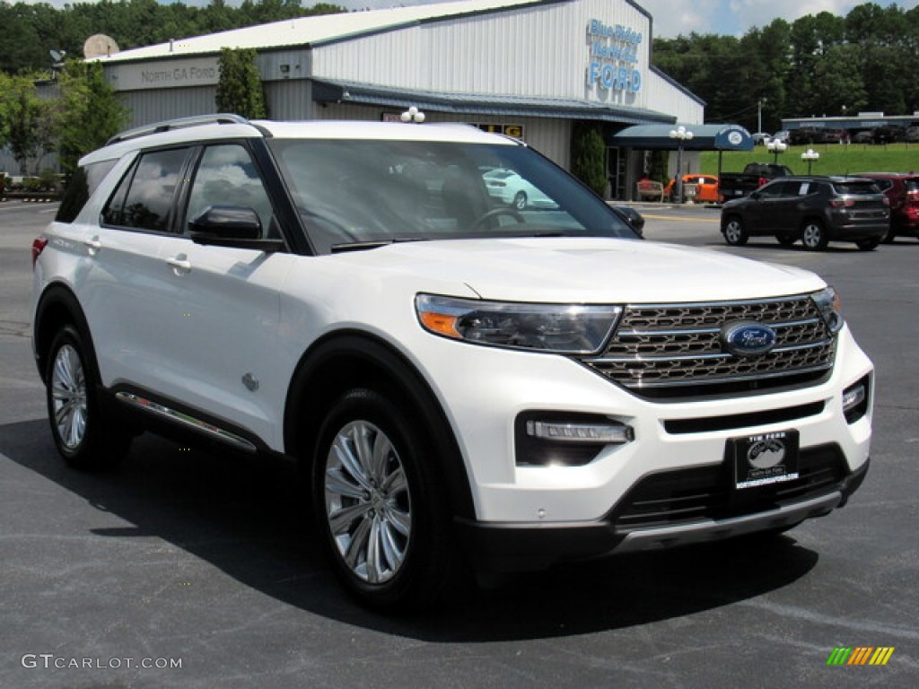 2021 Explorer King Ranch 4WD - Star White Metallic Tri-Coat / King Ranch Mesa Del Rio photo #7