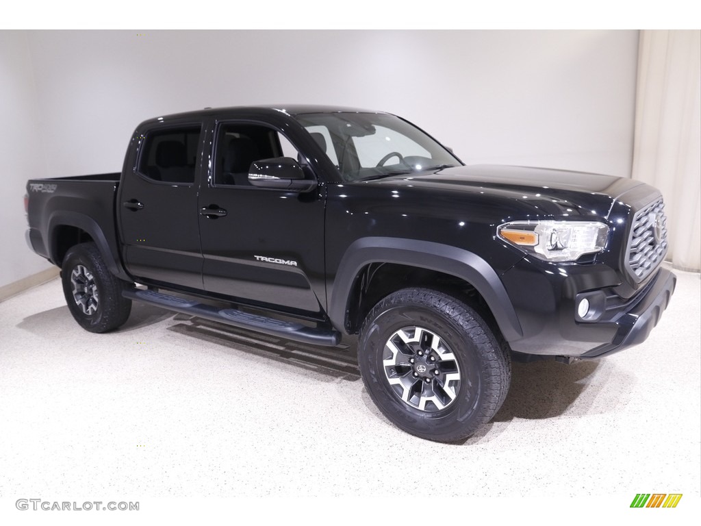 Midnight Black Metallic 2021 Toyota Tacoma TRD Off Road Double Cab 4x4 Exterior Photo #142864584