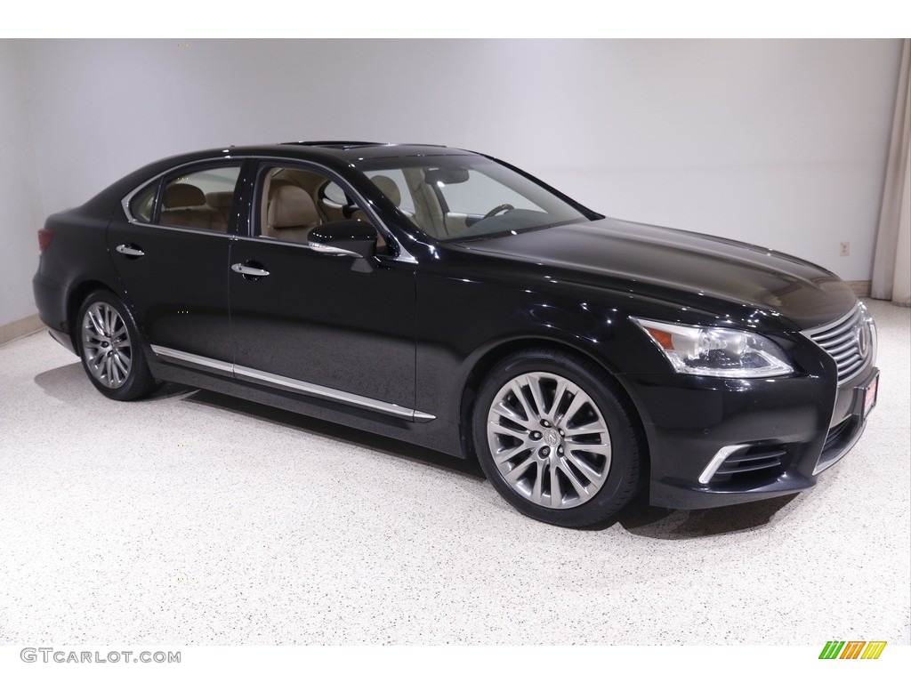 2013 LS 460 AWD - Obsidian Black / Parchment/Brown Walnut photo #1