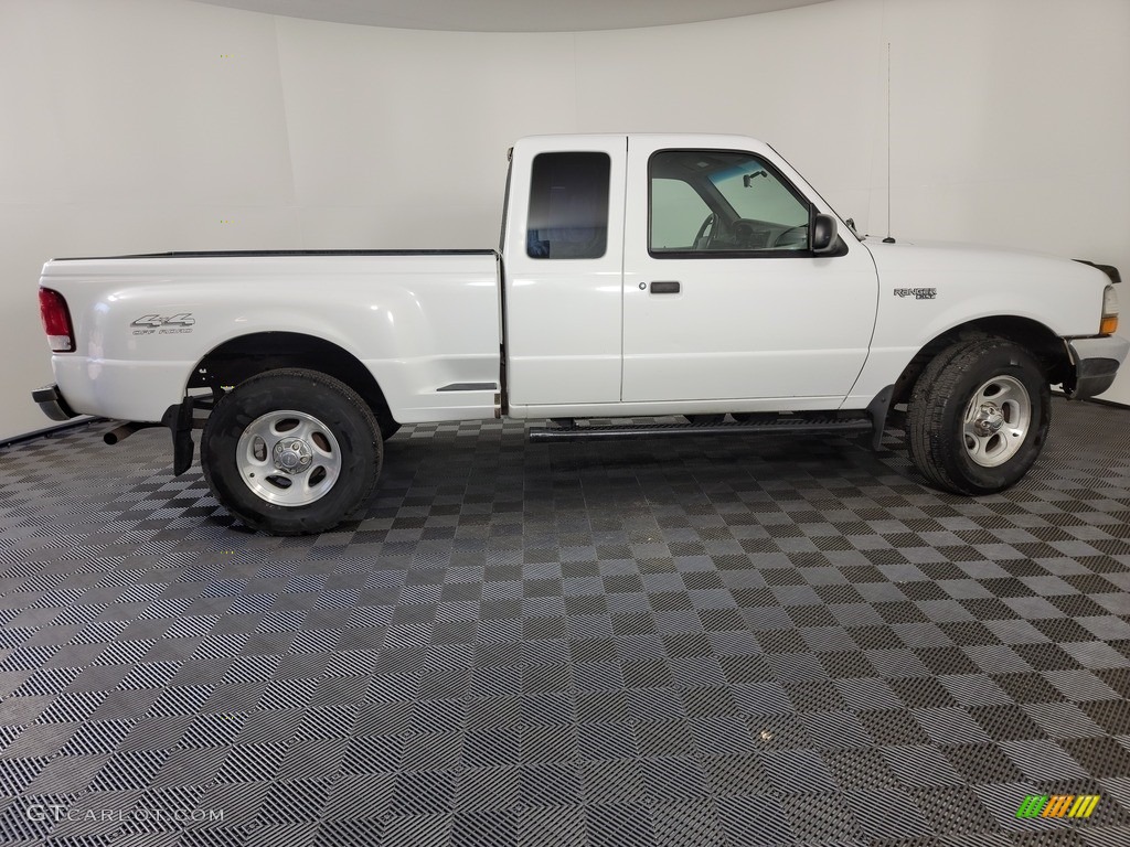 2000 Ranger XLT SuperCab 4x4 - Oxford White / Medium Graphite photo #9