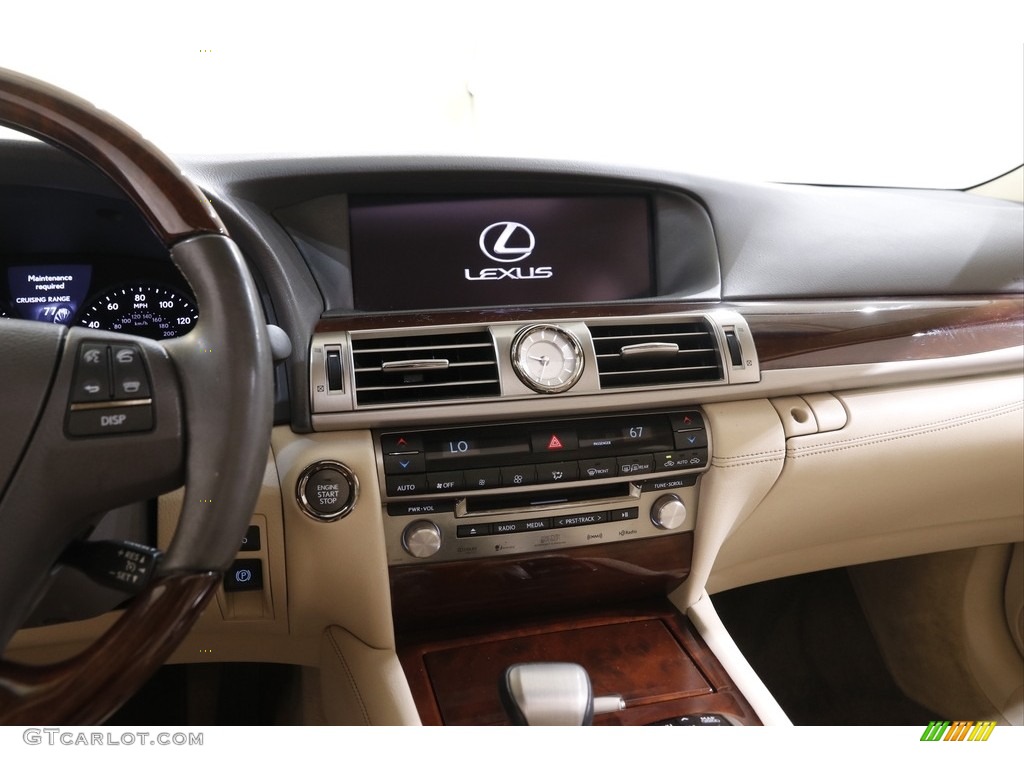 2013 LS 460 AWD - Obsidian Black / Parchment/Brown Walnut photo #9