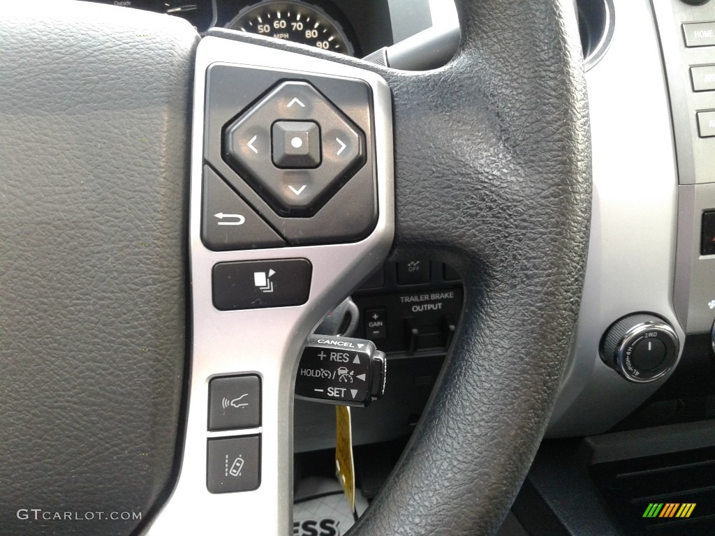 2019 Toyota Tundra TRD Pro CrewMax 4x4 Black Steering Wheel Photo #142870059
