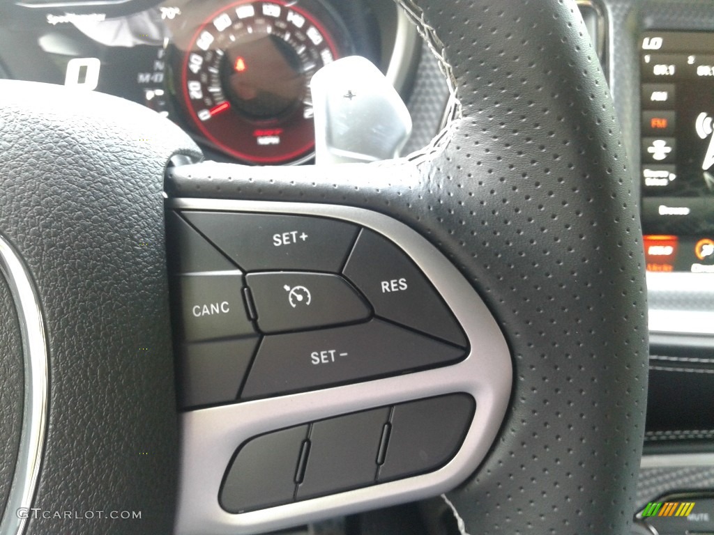 2021 Dodge Challenger SRT Hellcat Redeye Widebody Black Steering Wheel Photo #142870770