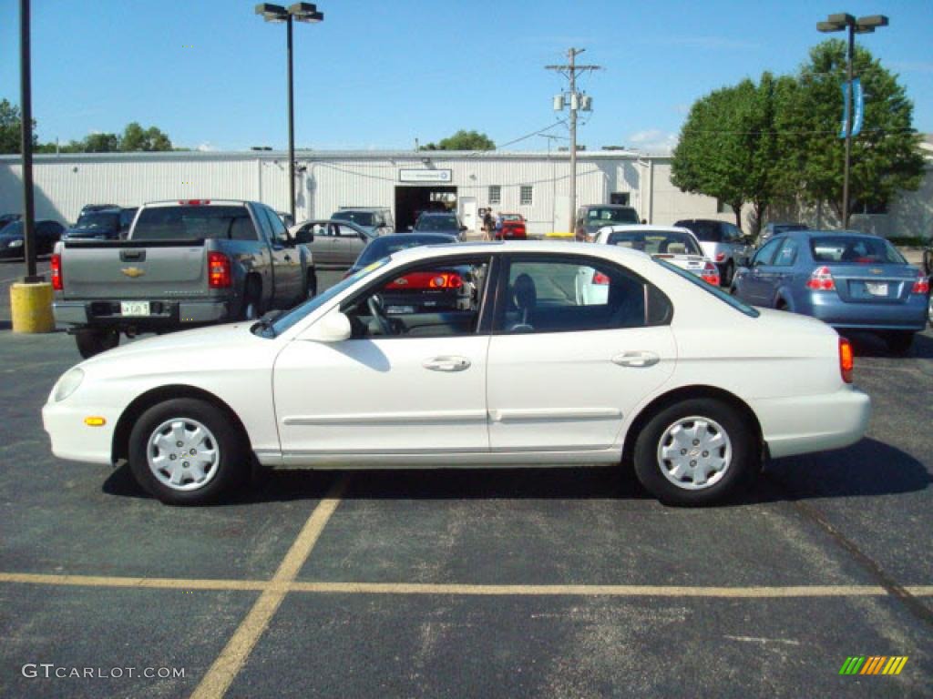 White Pearl Hyundai Sonata