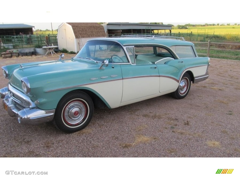 Belmont Green 1957 Buick Estate Wagon Special Exterior Photo #142871667