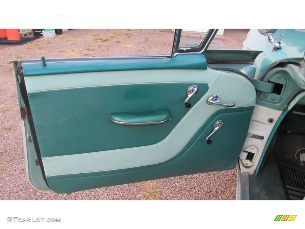 1957 Buick Estate Wagon Special Green Door Panel Photo #142871736