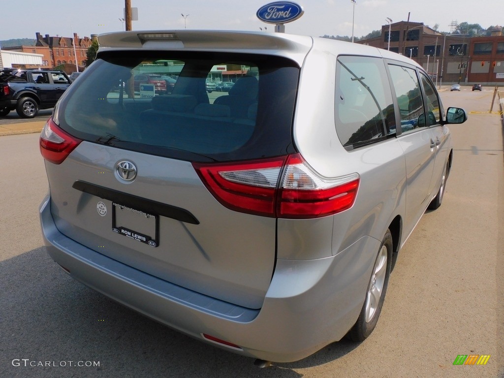 2015 Sienna L - Silver Sky Metallic / Ash photo #2