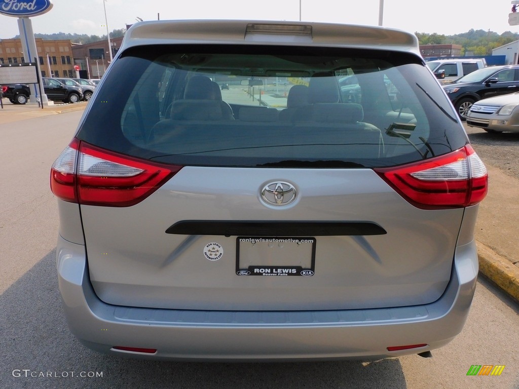 2015 Sienna L - Silver Sky Metallic / Ash photo #3