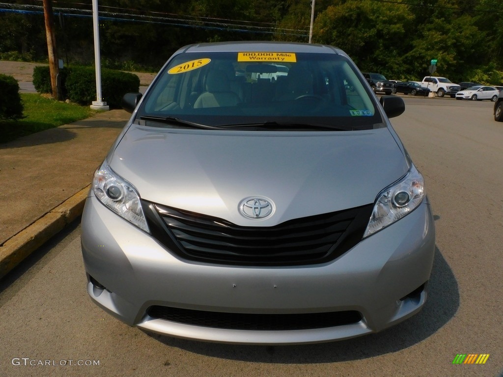 2015 Sienna L - Silver Sky Metallic / Ash photo #8