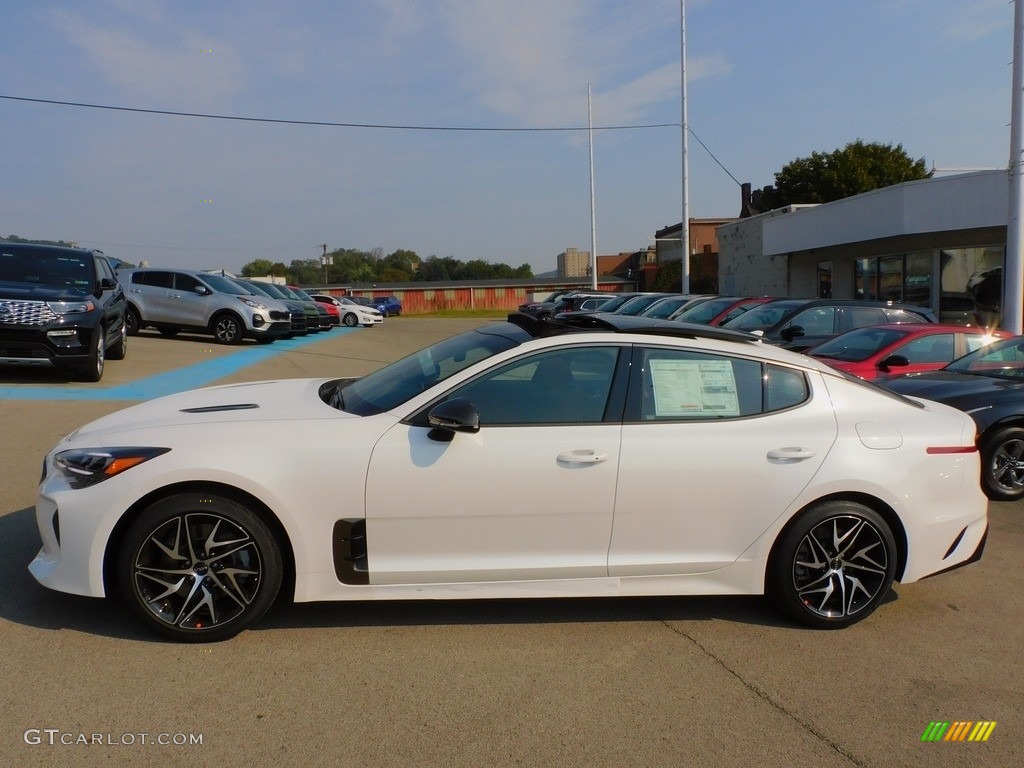 Snow White Pearl 2022 Kia Stinger GT-Line Exterior Photo #142875055