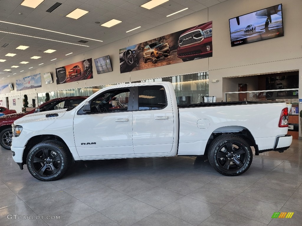 Bright White 2021 Ram 1500 Big Horn Quad Cab 4x4 Exterior Photo #142875556