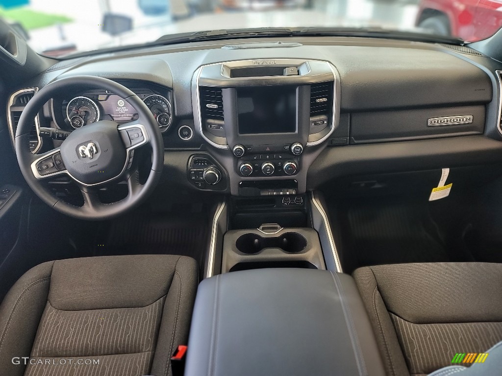 2021 Ram 1500 Big Horn Quad Cab 4x4 Black Dashboard Photo #142875724