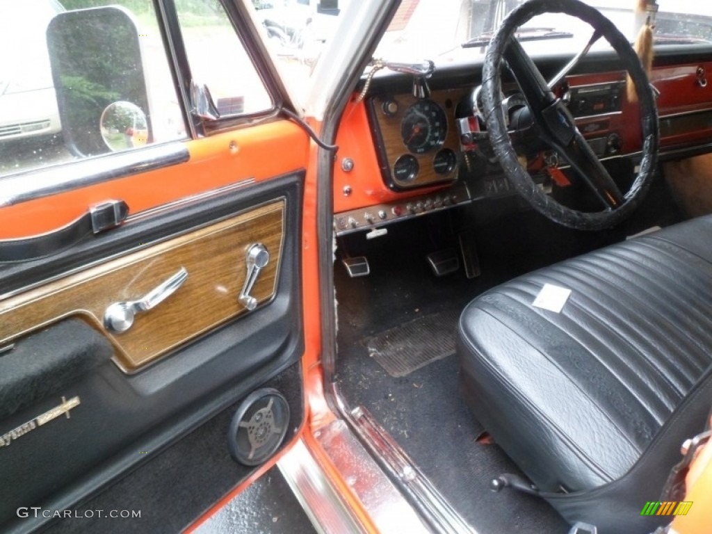 Black Interior 1972 Chevrolet C/K C10 Cheyenne Regular Cab Photo #142876117