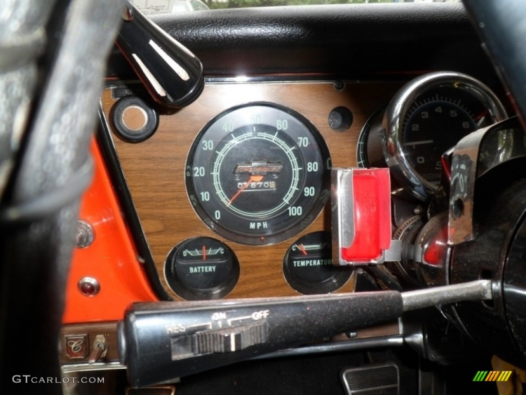 1972 C/K C10 Cheyenne Regular Cab - Firebolt Orange / Black photo #4