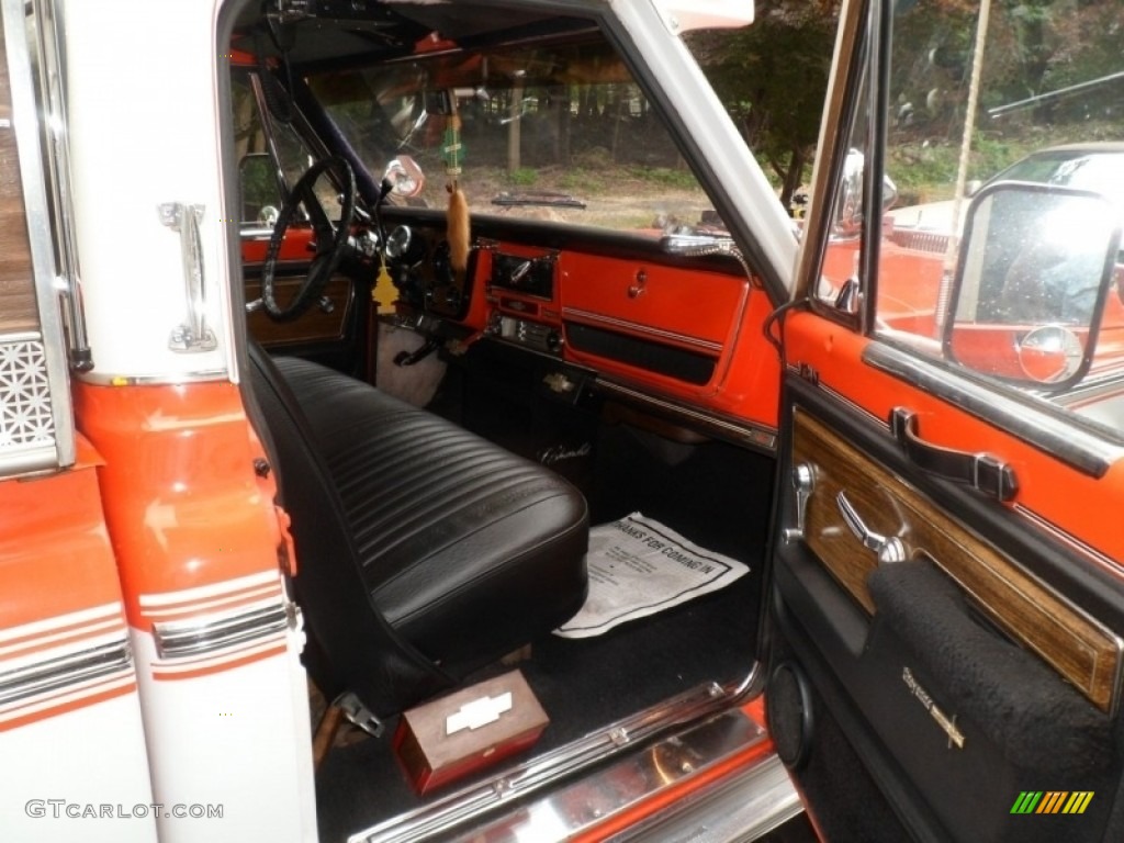 Black Interior 1972 Chevrolet C/K C10 Cheyenne Regular Cab Photo #142876159