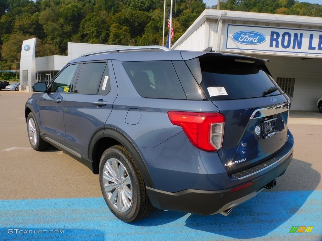 2021 Explorer Limited - Infinite Blue Metallic / Sandstone photo #5