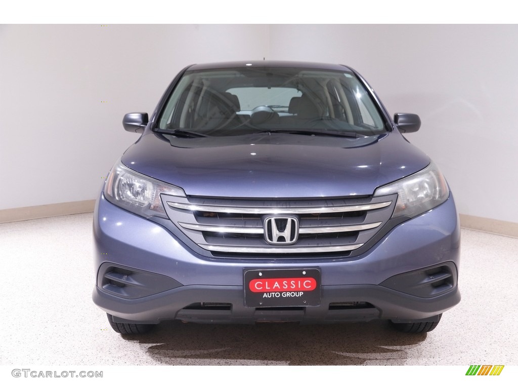 2013 CR-V LX AWD - Twilight Blue Metallic / Gray photo #2