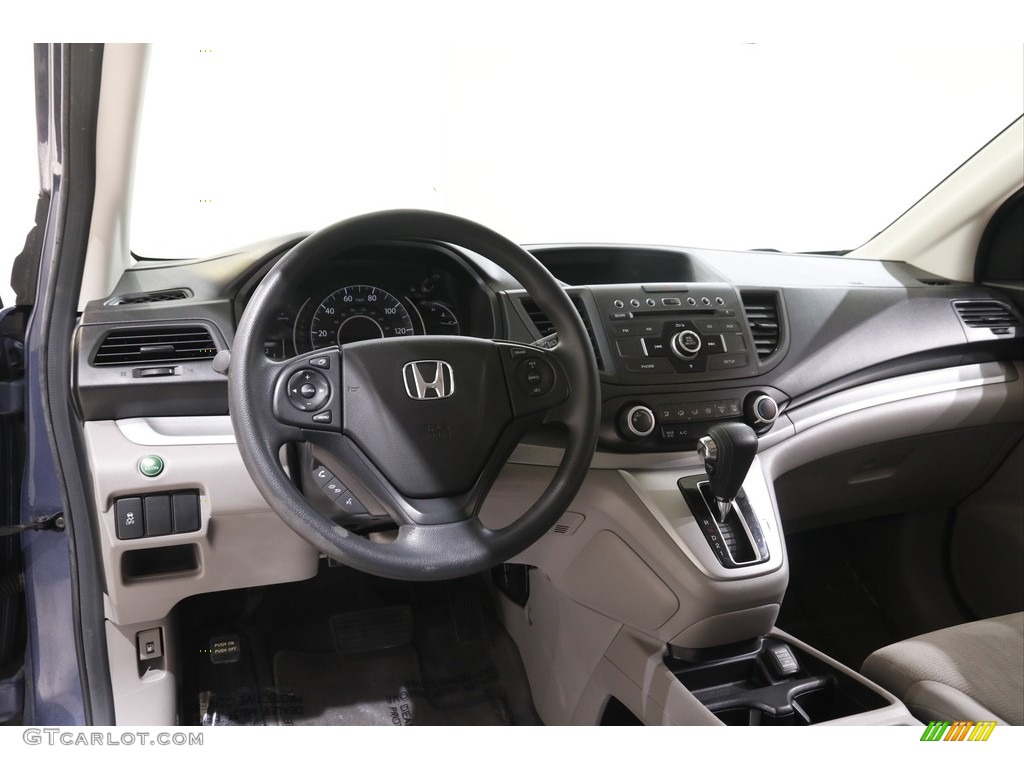 2013 CR-V LX AWD - Twilight Blue Metallic / Gray photo #6