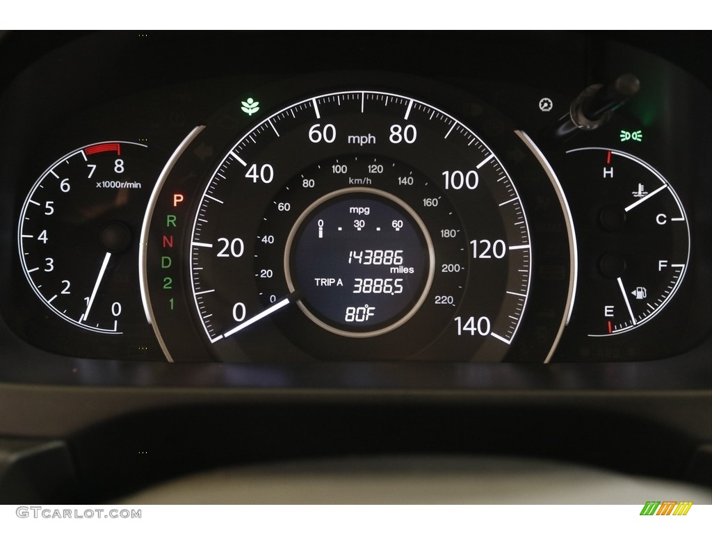 2013 CR-V LX AWD - Twilight Blue Metallic / Gray photo #8