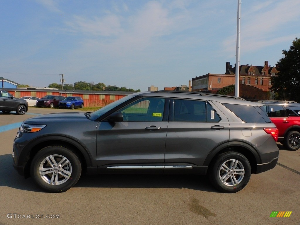 2021 Explorer XLT 4WD - Carbonized Gray Metallic / Ebony photo #6
