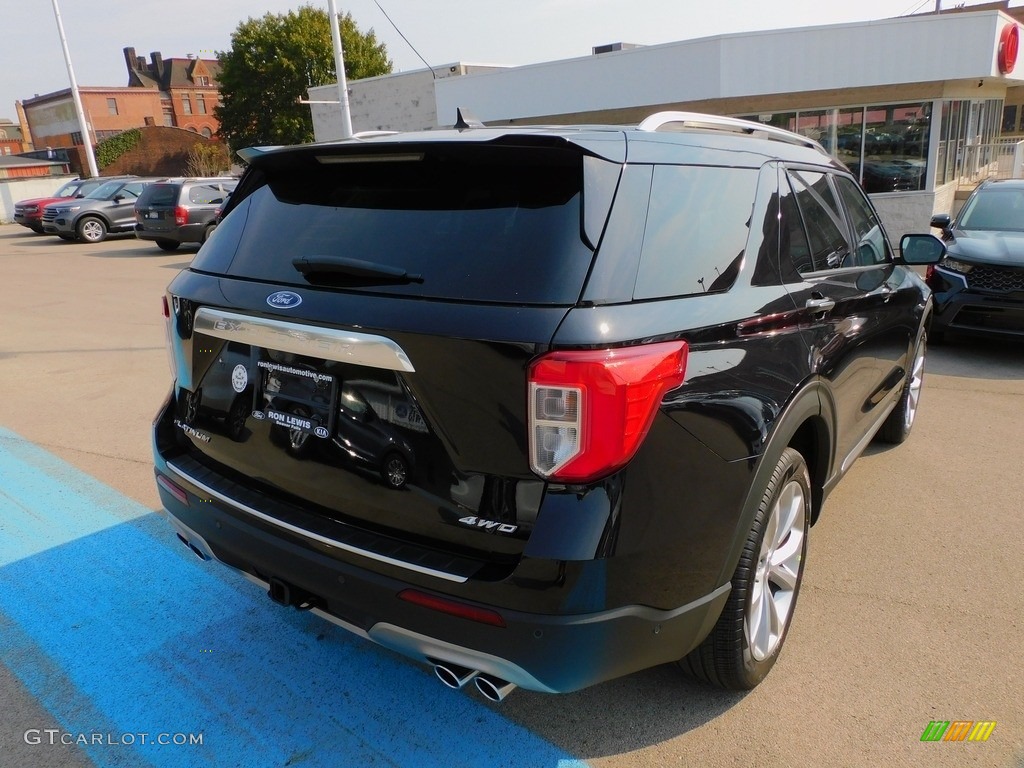2021 Explorer Platinum 4WD - Agate Black Metallic / Ebony photo #2