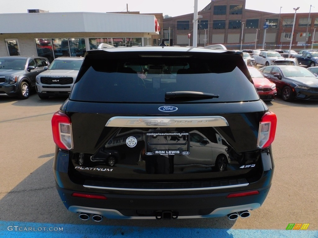 2021 Explorer Platinum 4WD - Agate Black Metallic / Ebony photo #3
