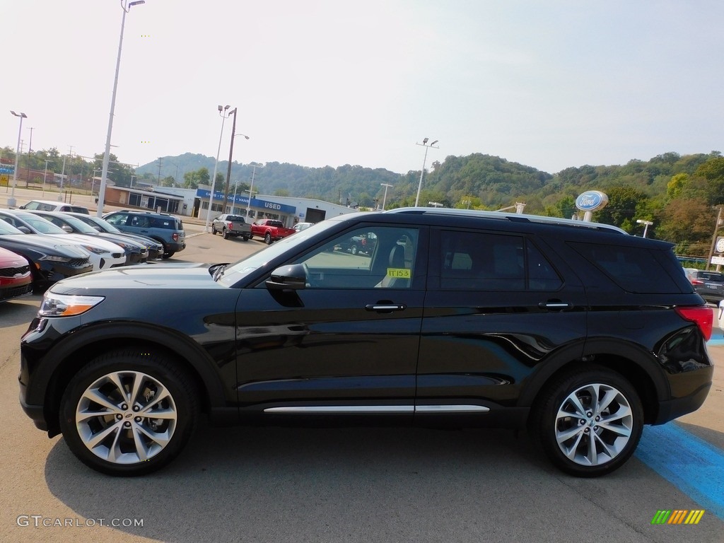2021 Explorer Platinum 4WD - Agate Black Metallic / Ebony photo #6