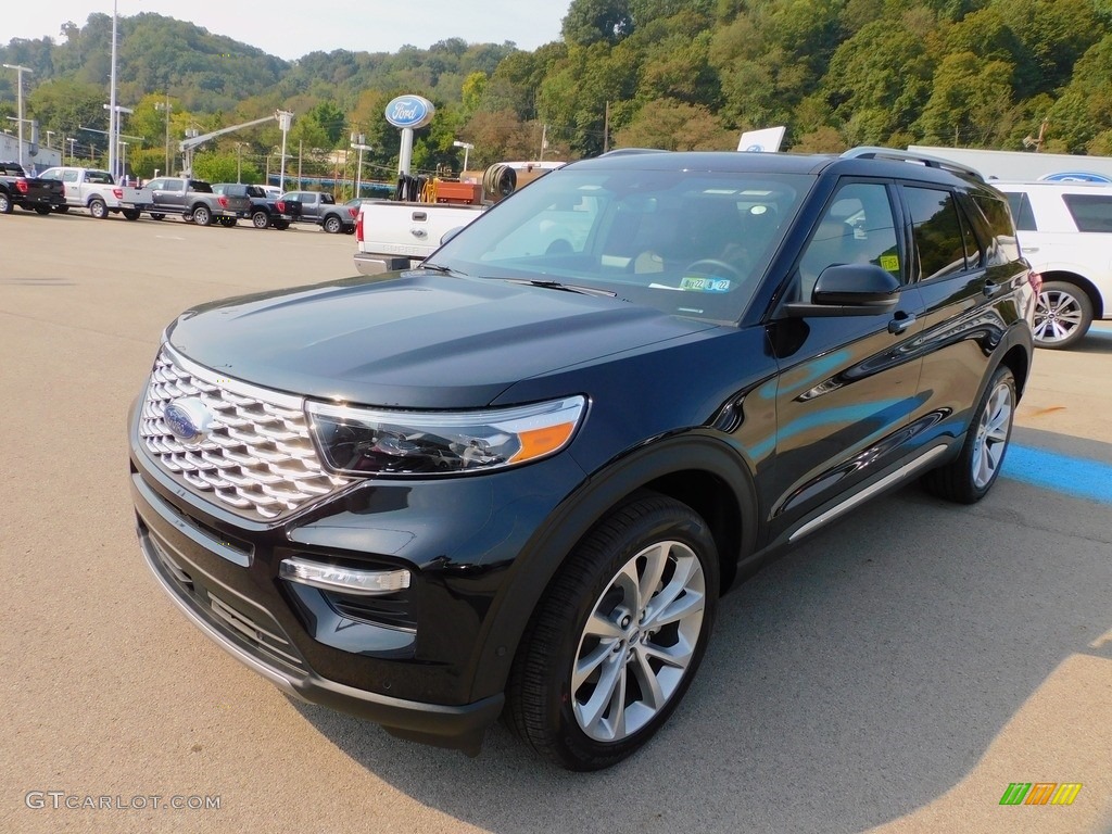 2021 Explorer Platinum 4WD - Agate Black Metallic / Ebony photo #7