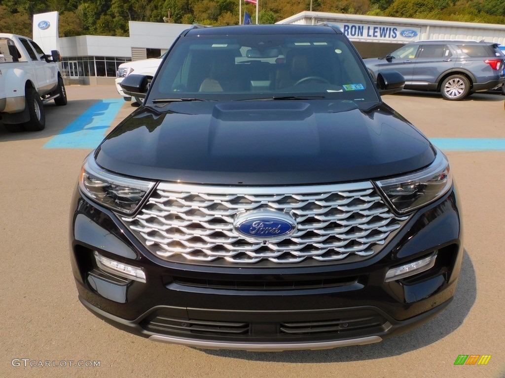 2021 Explorer Platinum 4WD - Agate Black Metallic / Ebony photo #8
