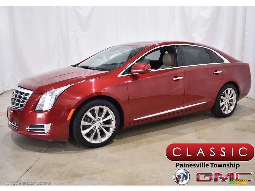 2013 XTS Luxury AWD - Crystal Red Tintcoat / Shale/Cocoa photo #1