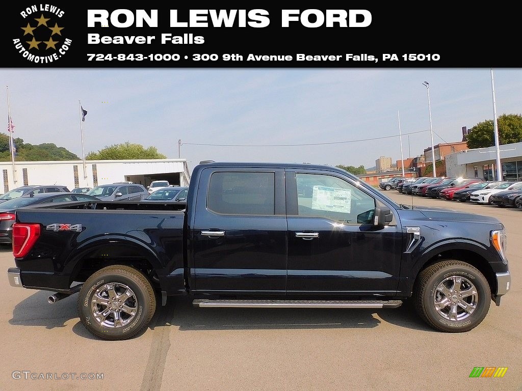 2021 Antimatter Blue Ford F150 XLT SuperCrew 4x4 142873142 Photo 14