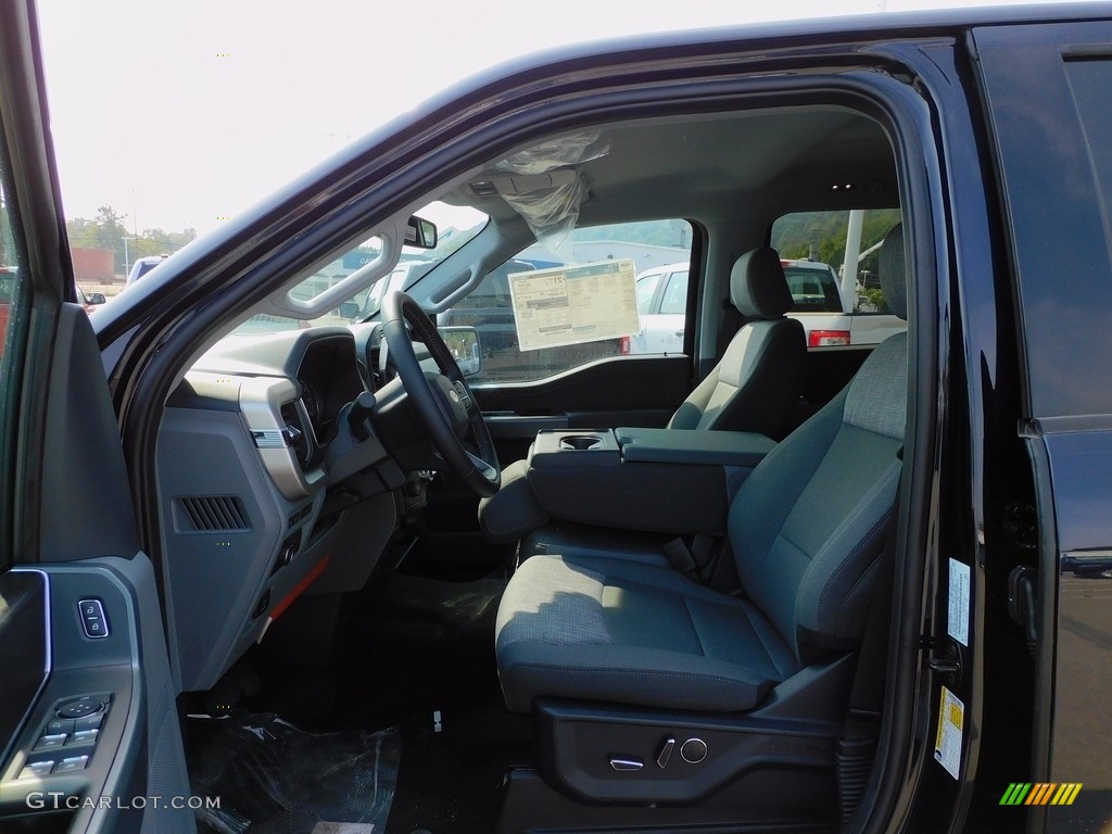 Medium Dark Slate Interior 2021 Ford F150 XLT SuperCrew 4x4 Photo #142880059