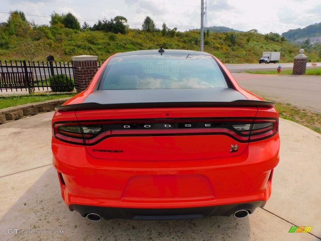 2021 Charger Scat Pack Widebody - Go Mango / Black photo #6