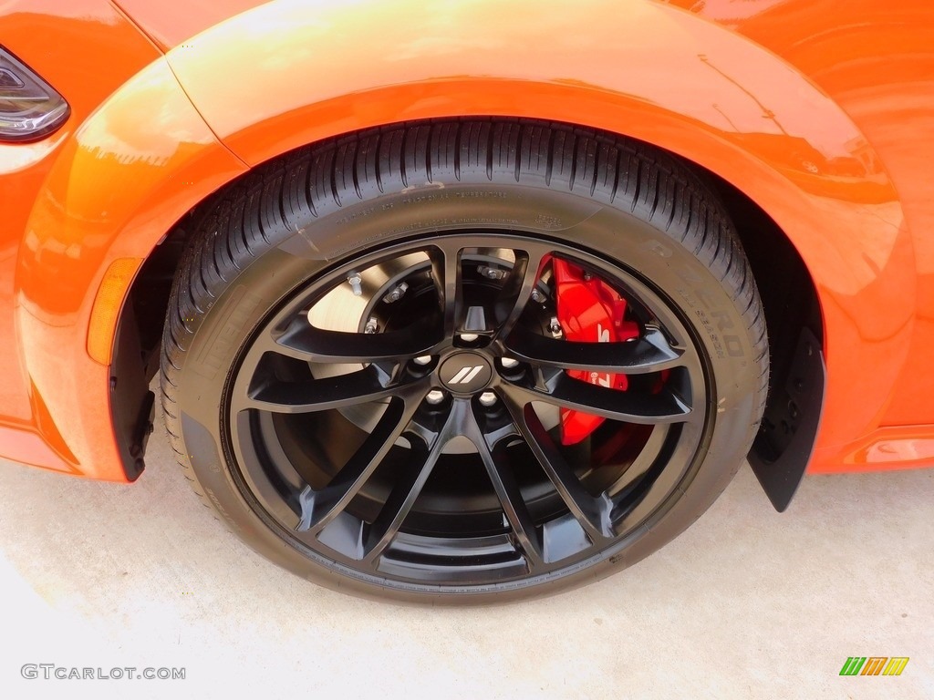 2021 Charger Scat Pack Widebody - Go Mango / Black photo #10