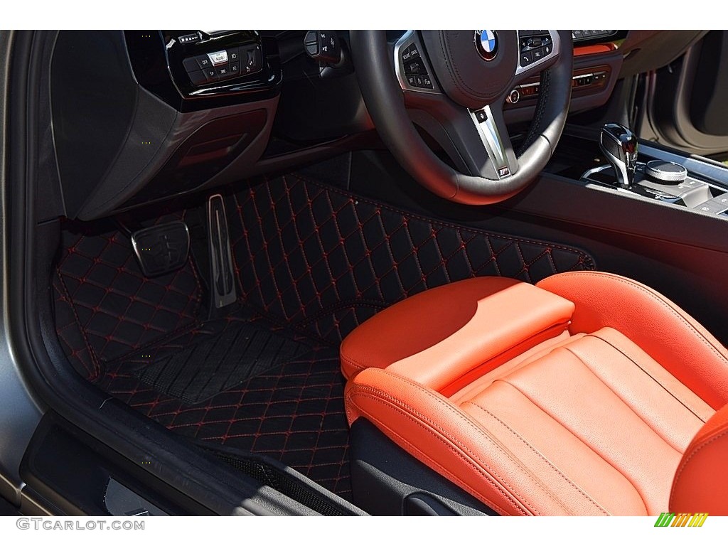 2021 Z4 sDrive M40i - Frozen Grey II Metallic / Magma Red photo #35