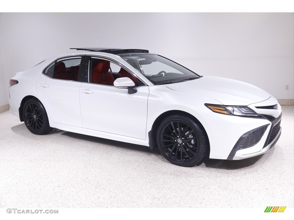 Wind Chill Pearl 2021 Toyota Camry XSE Exterior Photo 142882576