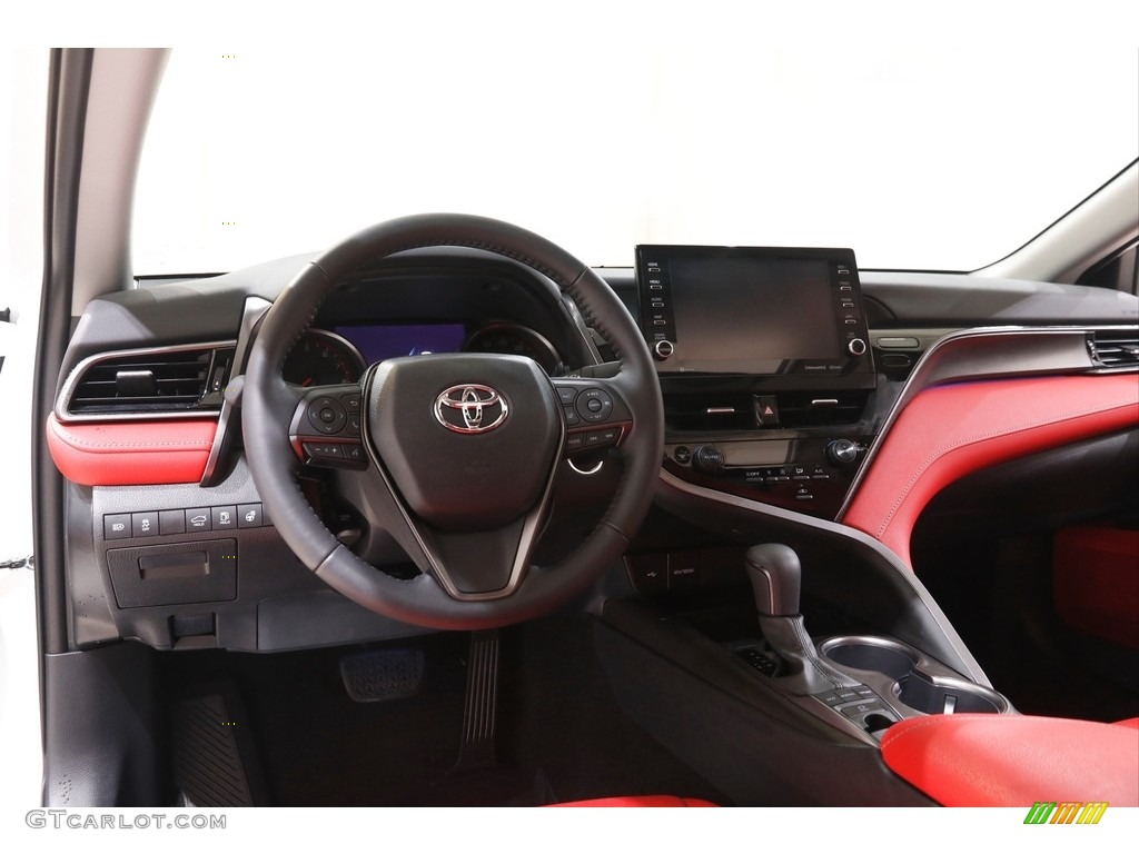 2021 Toyota Camry XSE Cockpit Red Dashboard Photo #142882678