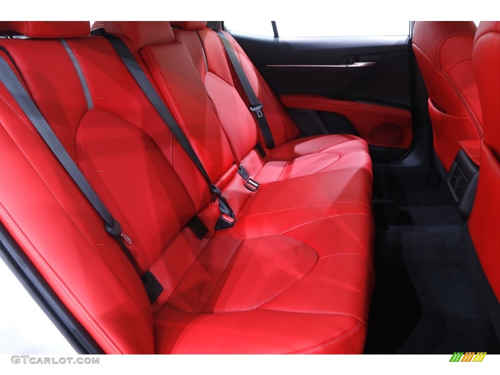 Cockpit Red Interior 2021 Toyota Camry XSE Photo #142882879