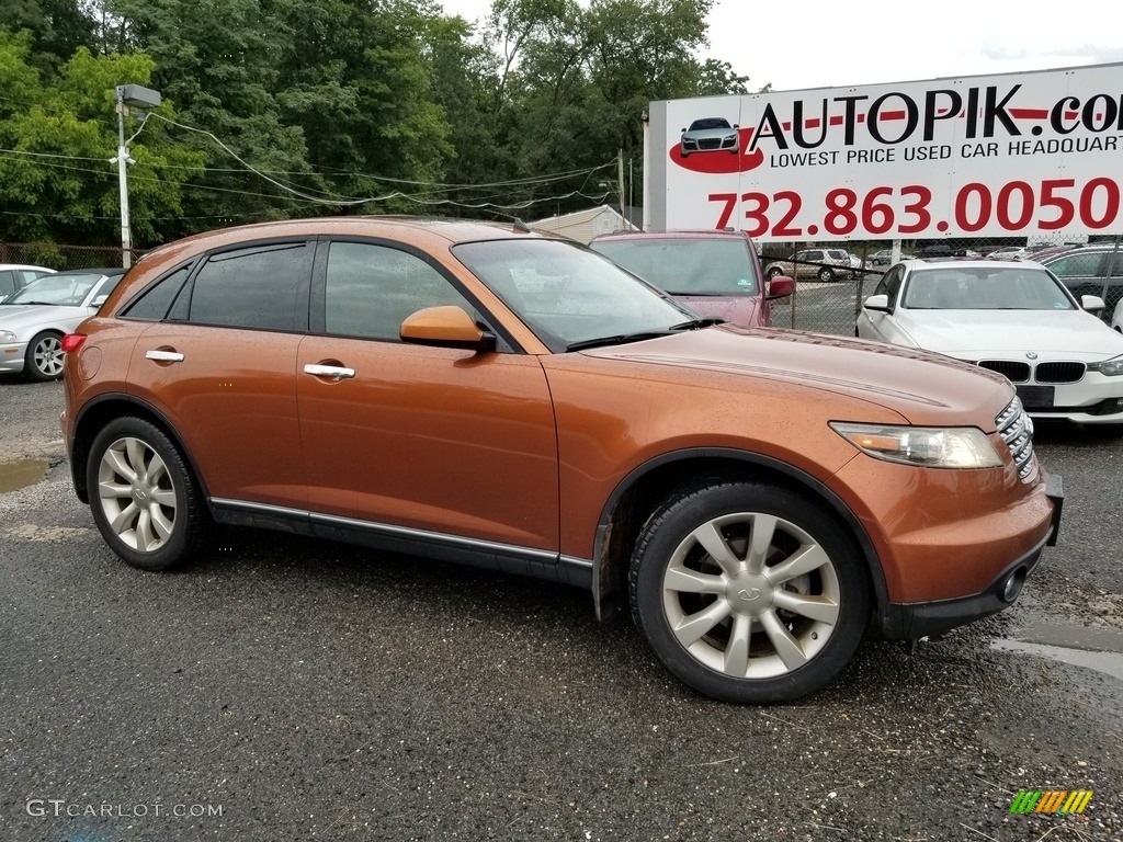2003 FX 35 AWD - Liquid Copper Metallic / Brick/Black photo #1