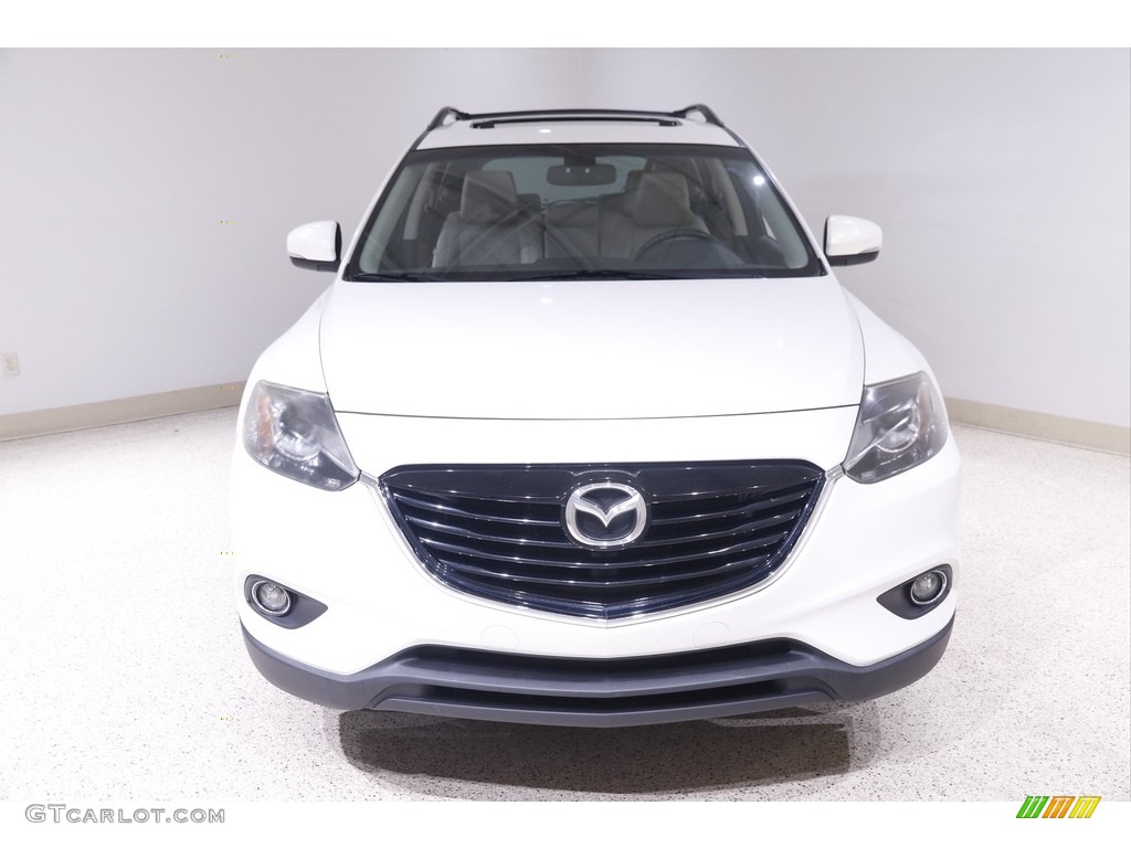 2015 CX-9 Grand Touring AWD - Crystal White Pearl Mica / Sand photo #2