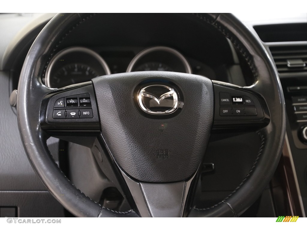 2015 Mazda CX-9 Grand Touring AWD Sand Steering Wheel Photo #142883791