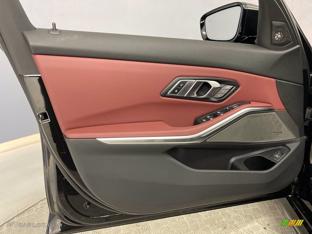 2022 BMW 3 Series M340i Sedan Tacora Red Door Panel Photo #142884082