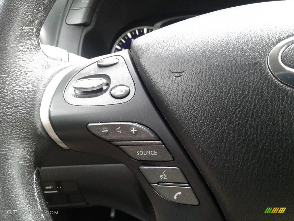 2019 Infiniti QX60 Pure AWD Graphite Steering Wheel Photo #142884118