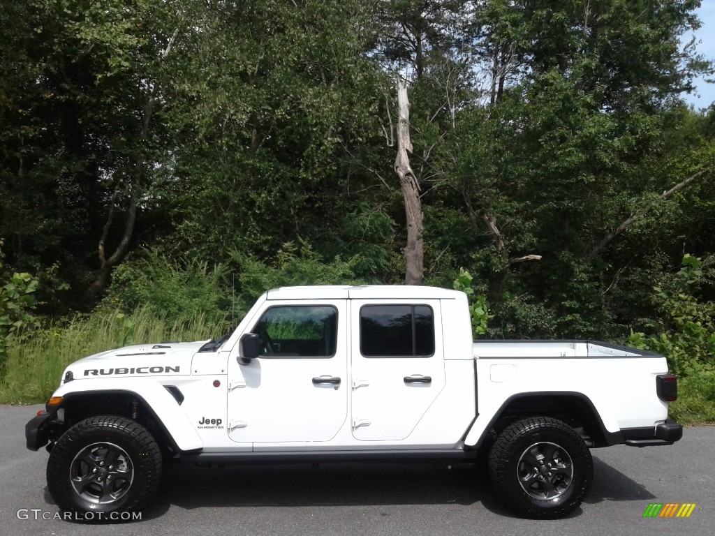 2021 Gladiator Rubicon 4x4 - Bright White / Black photo #1