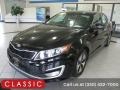 2013 Aurora Black Pearl Kia Optima Hybrid LX #142881696